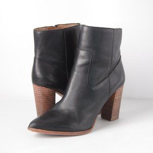 Madewell "The Hynde" Leather Boot in Black